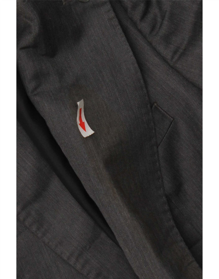 Giacca blazer a 2 bottoni da uomo Zara EU 48 poliestere grigio medio