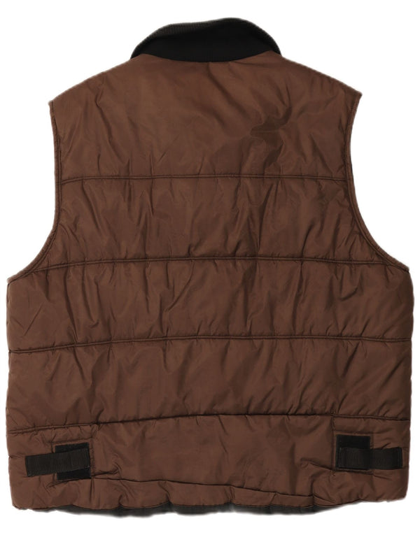 Gilet imbottito da uomo canadese UK 42 XL marrone in poliammide
