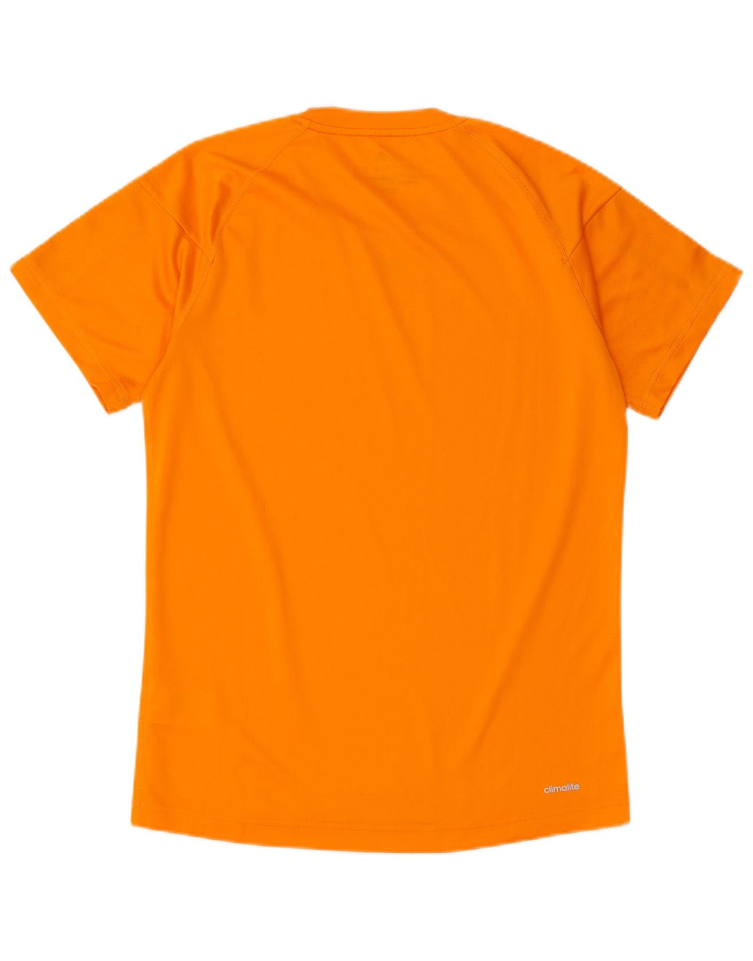 T-shirt Adidas Climalite da uomo piccola in poliestere arancione