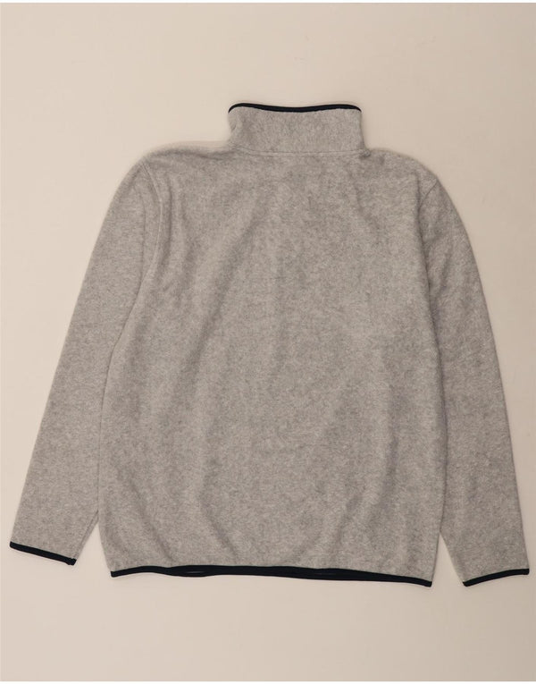 Maglione in pile da uomo Asics con zip e collo XL in poliestere grigio