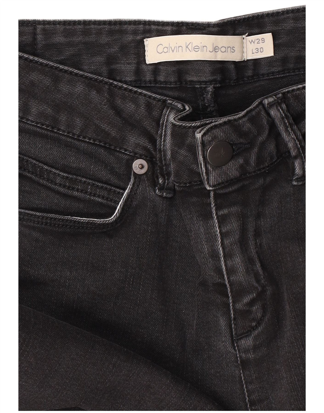 Jeans slim da donna Calvin Klein W29 L30 Grigi