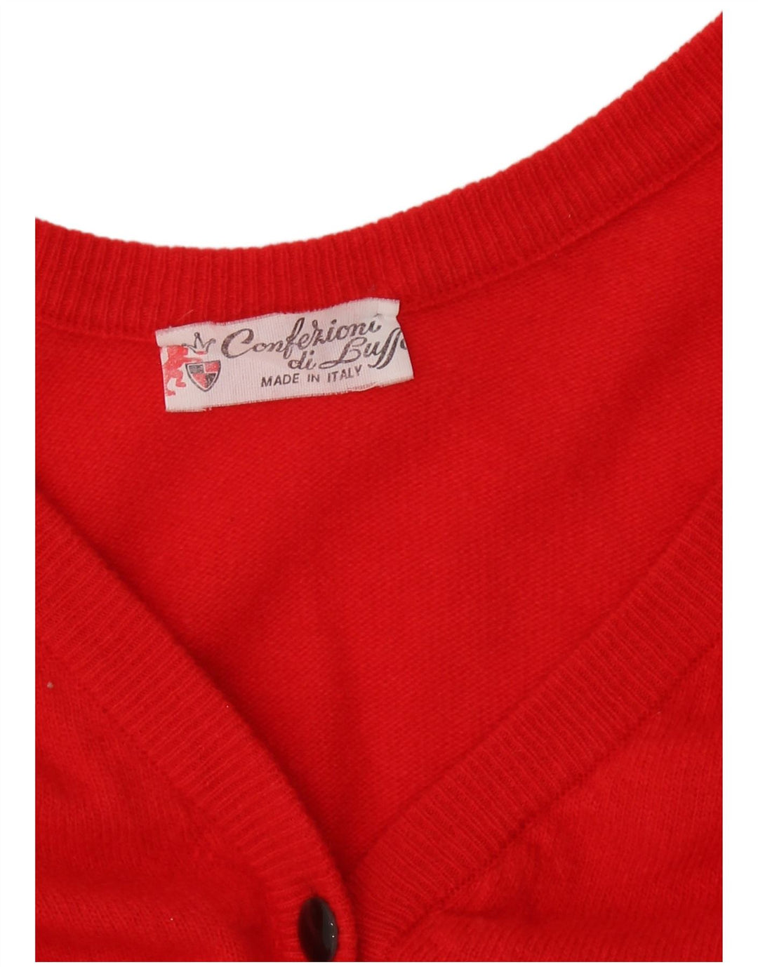 Confezioni Di Lusso Maglione Cardigan Da Donna UK 12 Rosso Medio