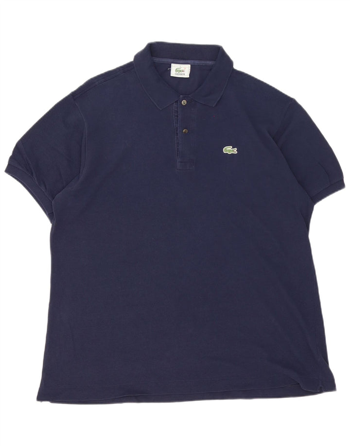 Polo da uomo Lacoste taglia 5 grande in cotone blu navy