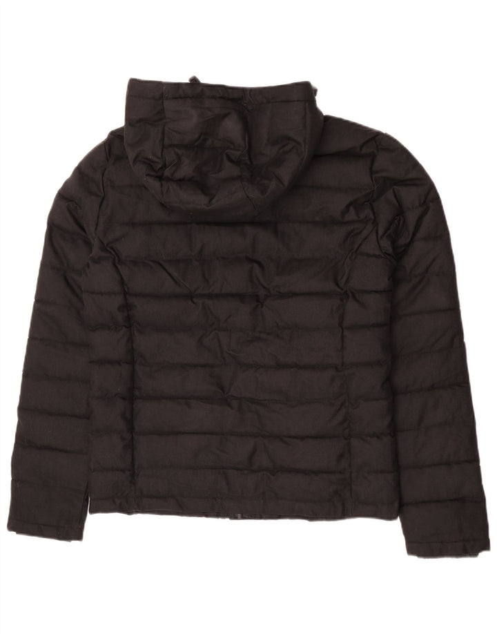 Giacca imbottita con cappuccio da uomo Superdry UK 38 poliestere nero medio