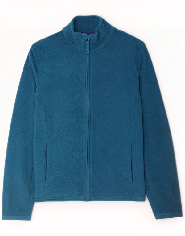 Giacca in pile da donna Marks & Spencer UK 8 Small Blu Poliestere