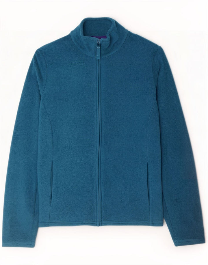 Giacca in pile da donna Marks & Spencer UK 8 Small Blu Poliestere