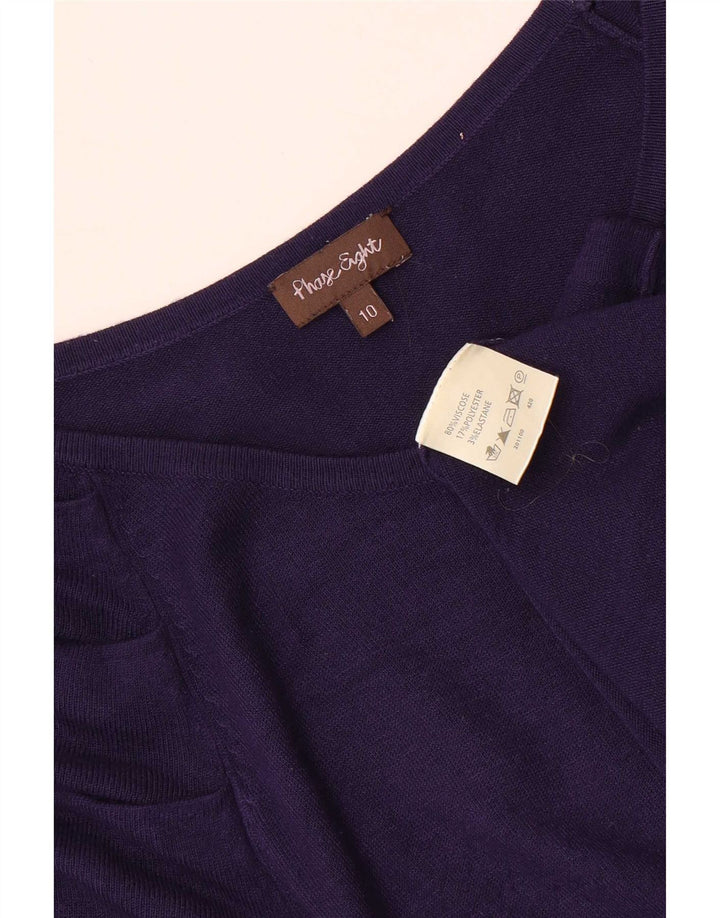 Abito a trapezio da donna Phase Eight UK 10 Piccolo viscosa viola