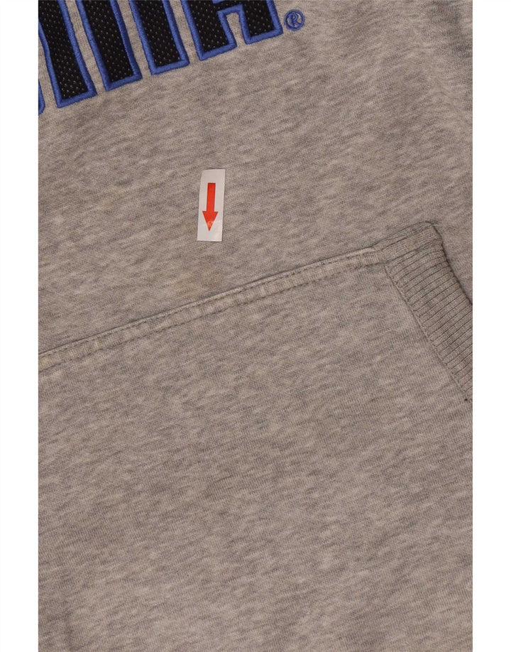 Felpa con cappuccio grafica da uomo Puma piccola grigia chiazzata