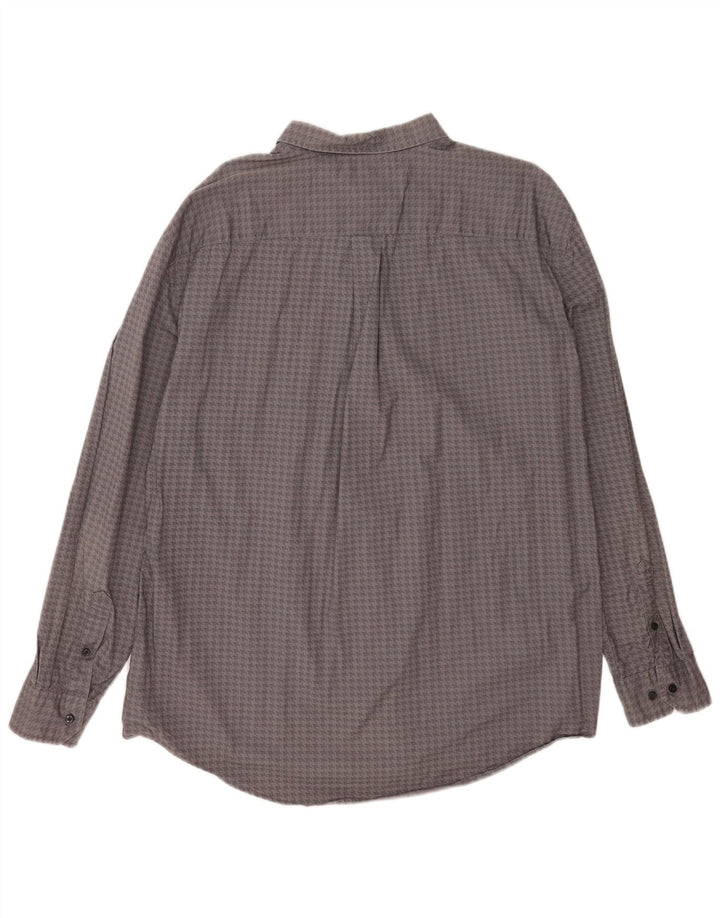 Camicia da uomo su misura Tommy Hilfiger 2XL cotone pied de poule grigio