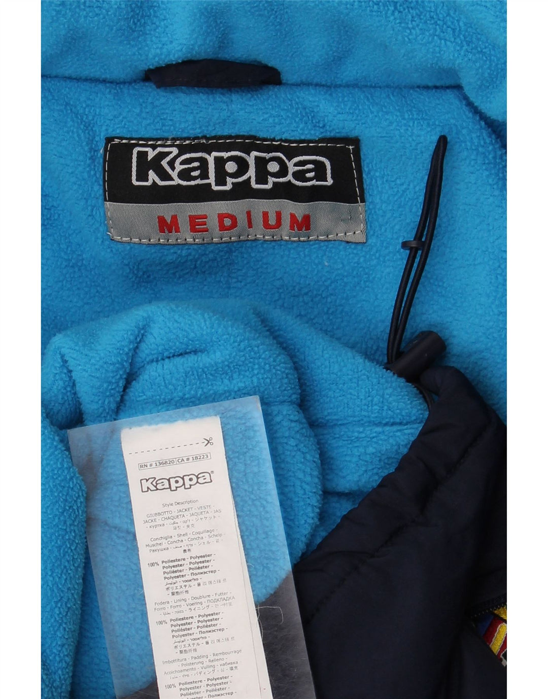 Giacca a vento grafica da uomo Kappa UK 38 medio blu navy