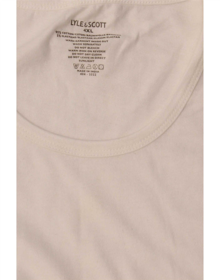 T-shirt da uomo Lyle & Scott Top 4XL cotone bianco