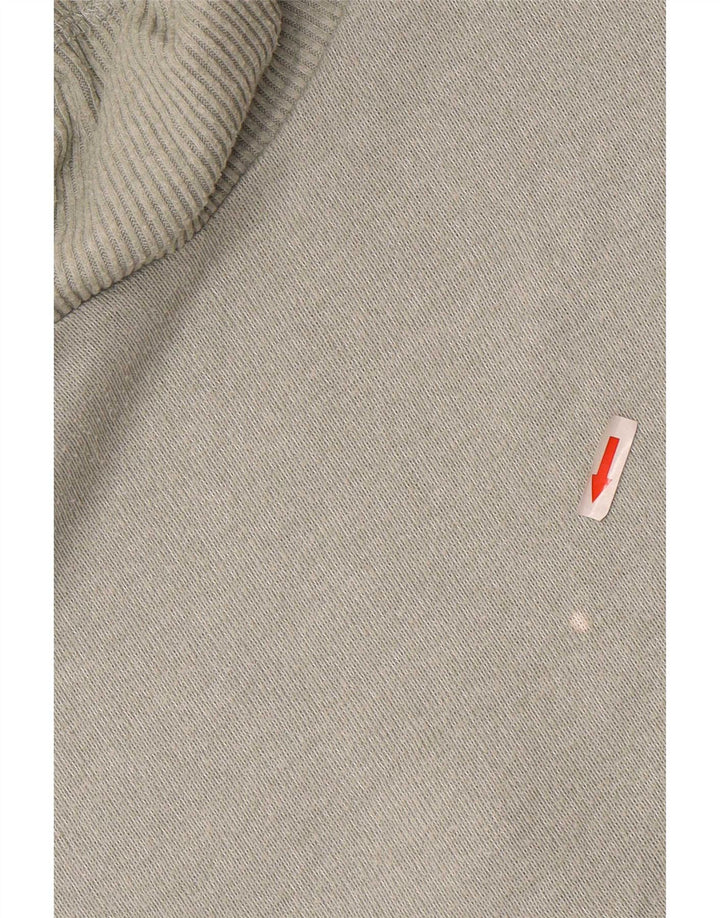 Maglione maglione con cappuccio da donna Fat Face UK 8 piccolo poliestere kaki