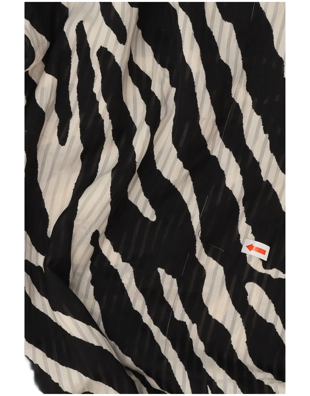 Abito a portafoglio da donna a maniche lunghe ZARA UK 12 medio nero stampa animalier