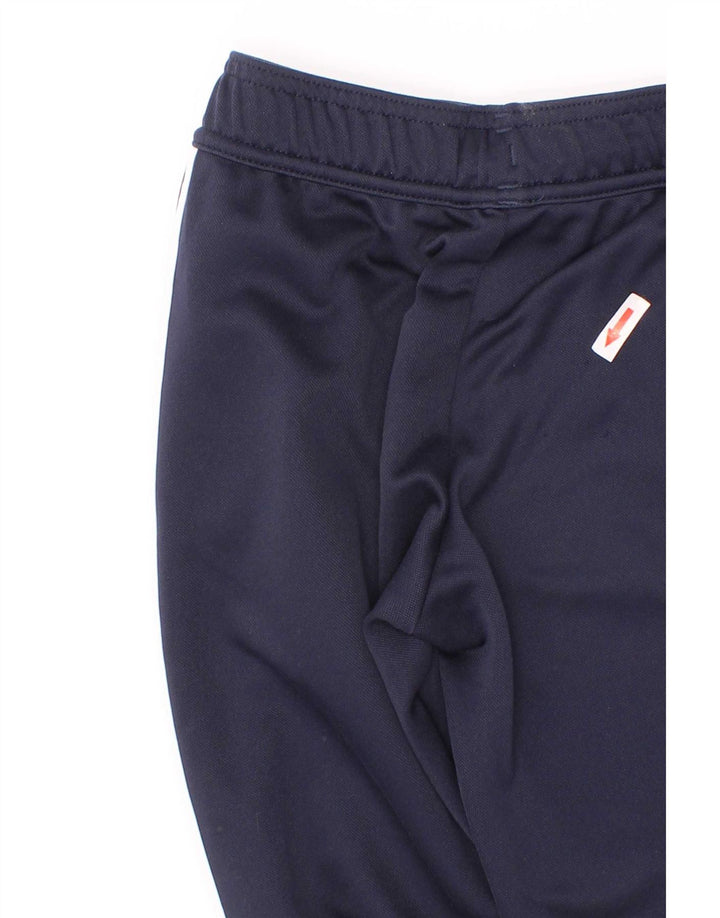 Pantaloni della tuta Adidas Aeroready da ragazzo 7-8 anni in poliestere blu navy