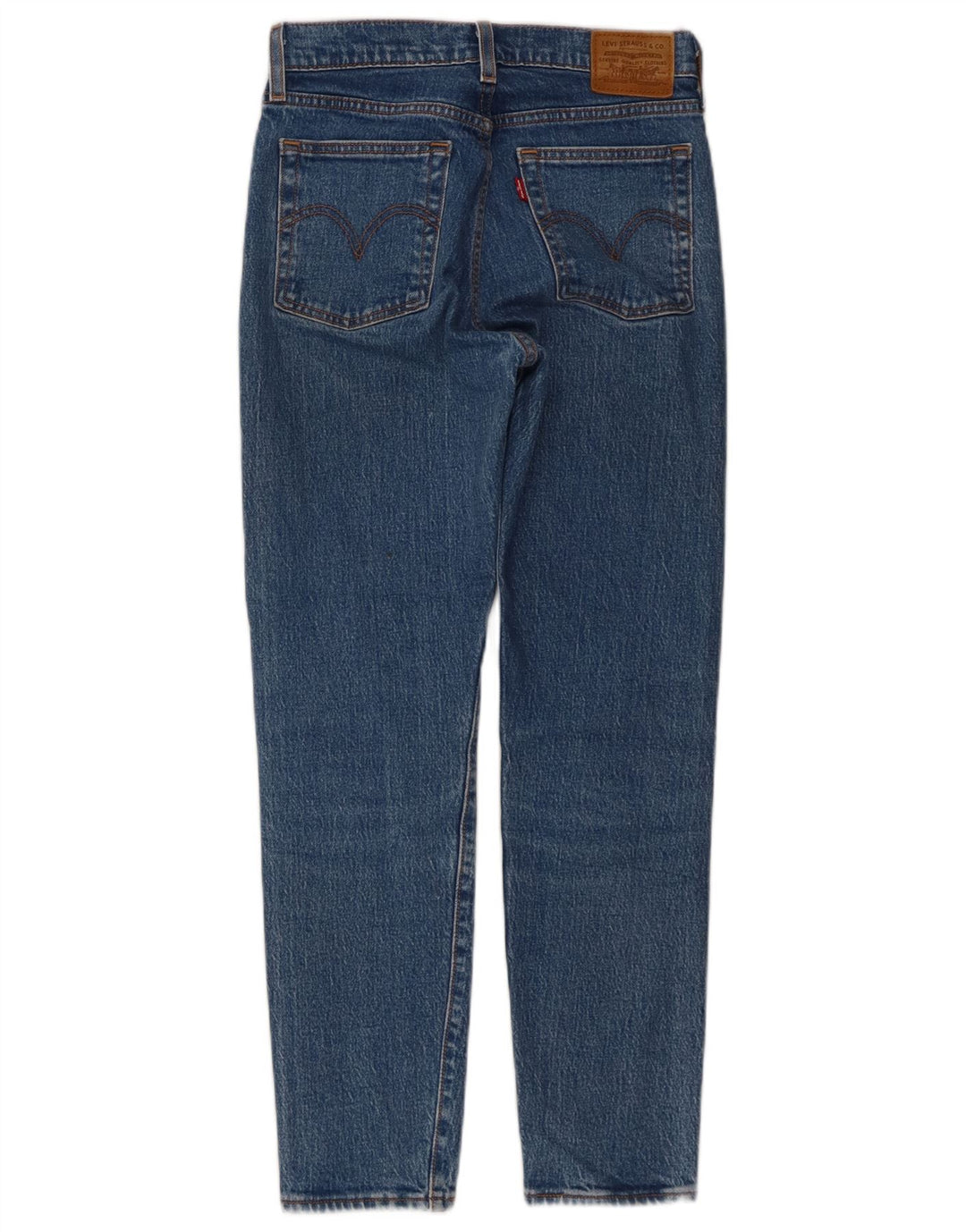 Jeans dritti con zeppa da donna Levi's W25 L27 cotone blu