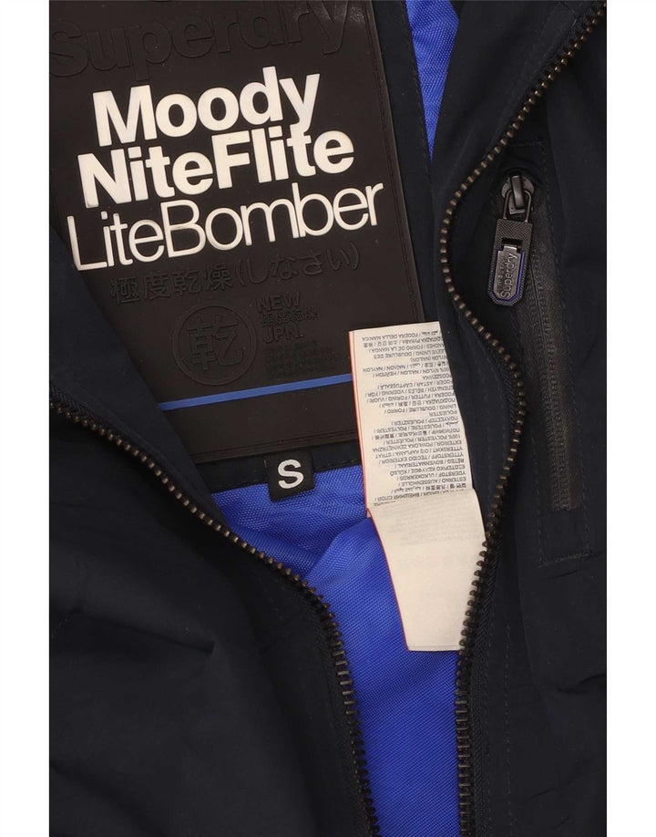 Giubbotto bomber da uomo Superdry UK 36 piccolo poliestere blu navy