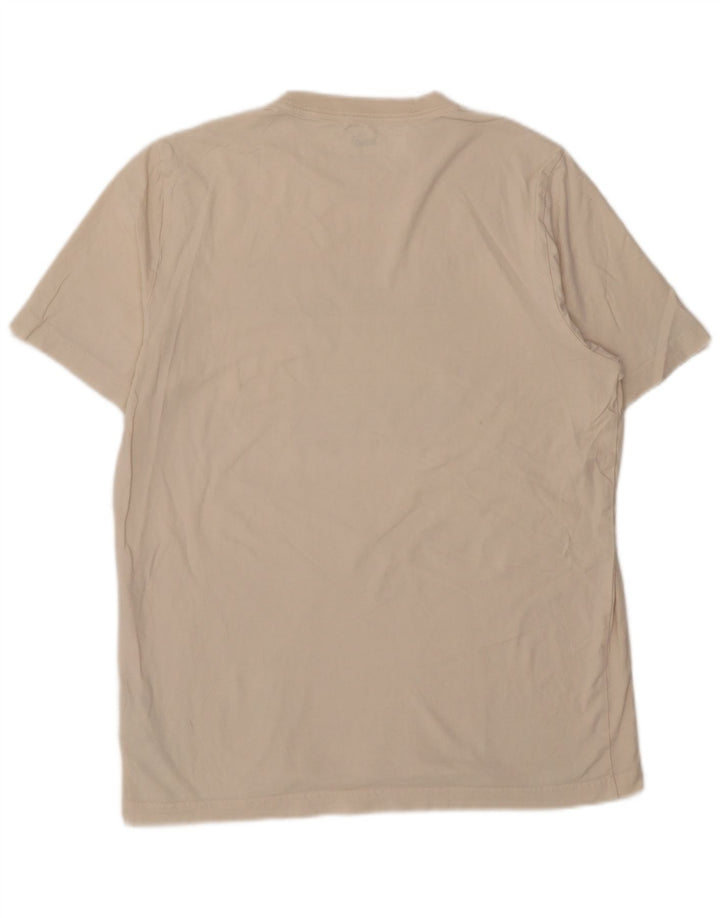 Puma T-shirt grafica da uomo Top Large in cotone bianco sporco