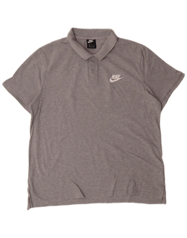 Polo NIKE da uomo 2XL in cotone grigio