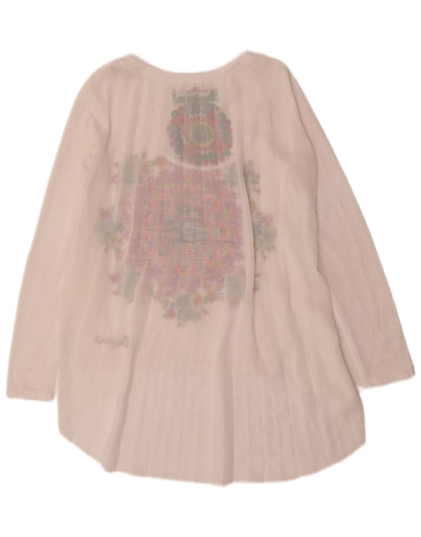 Desigual Tunica grafica da donna Top UK 10 Small White Floral