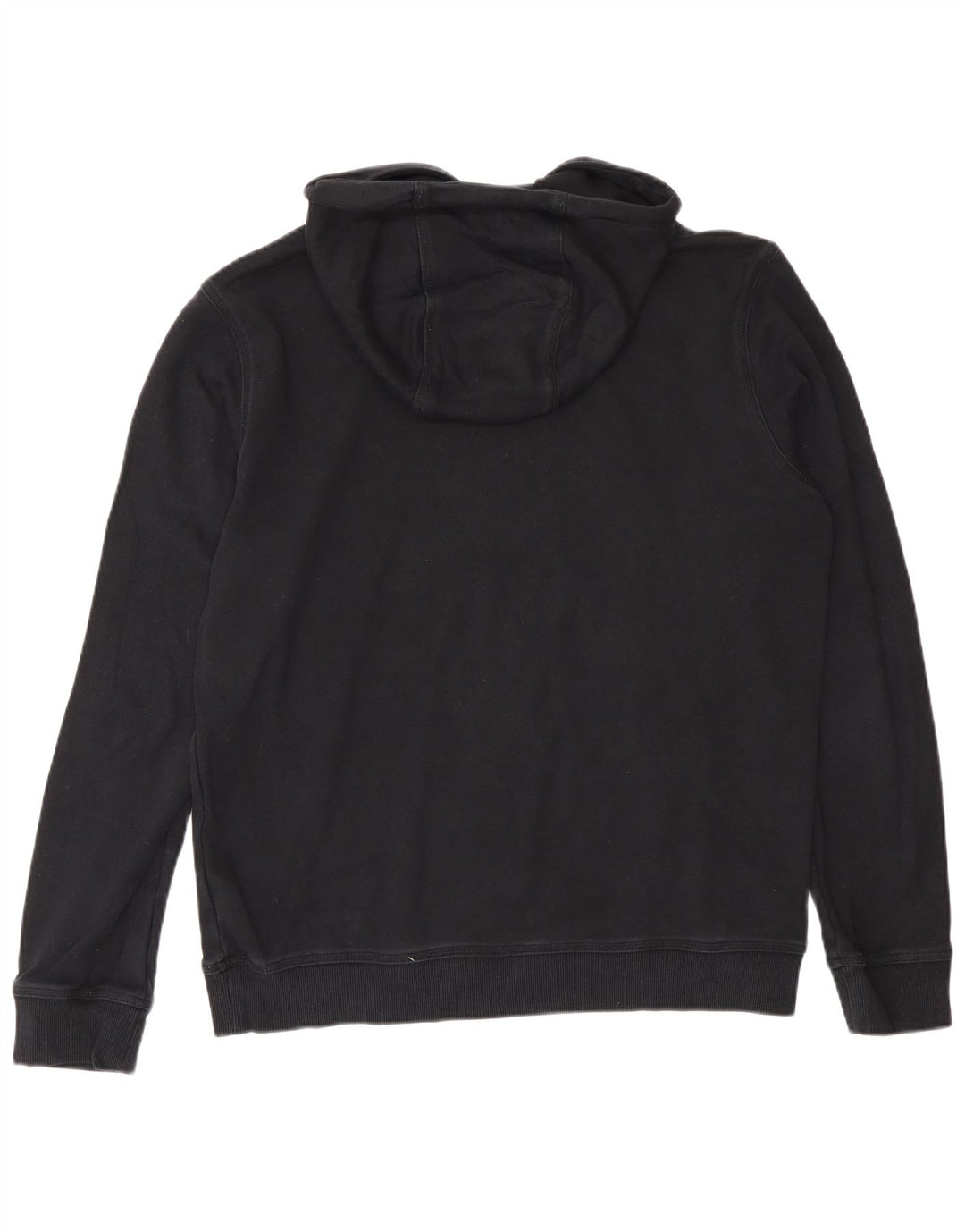 Felpa con cappuccio da uomo Hugo Boss grande in cotone nero