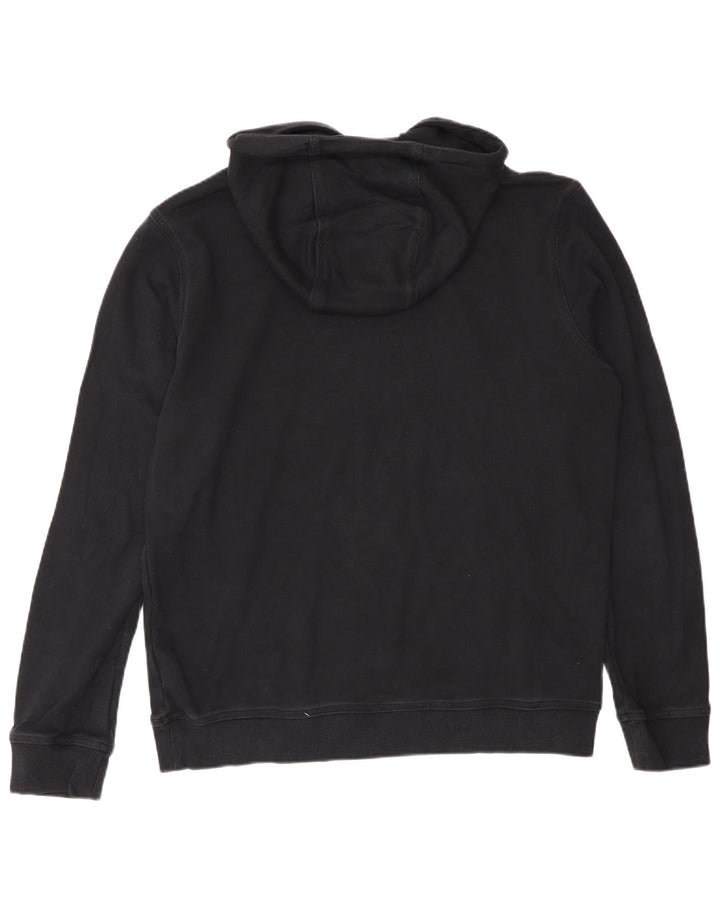 Felpa con cappuccio da uomo Hugo Boss grande in cotone nero
