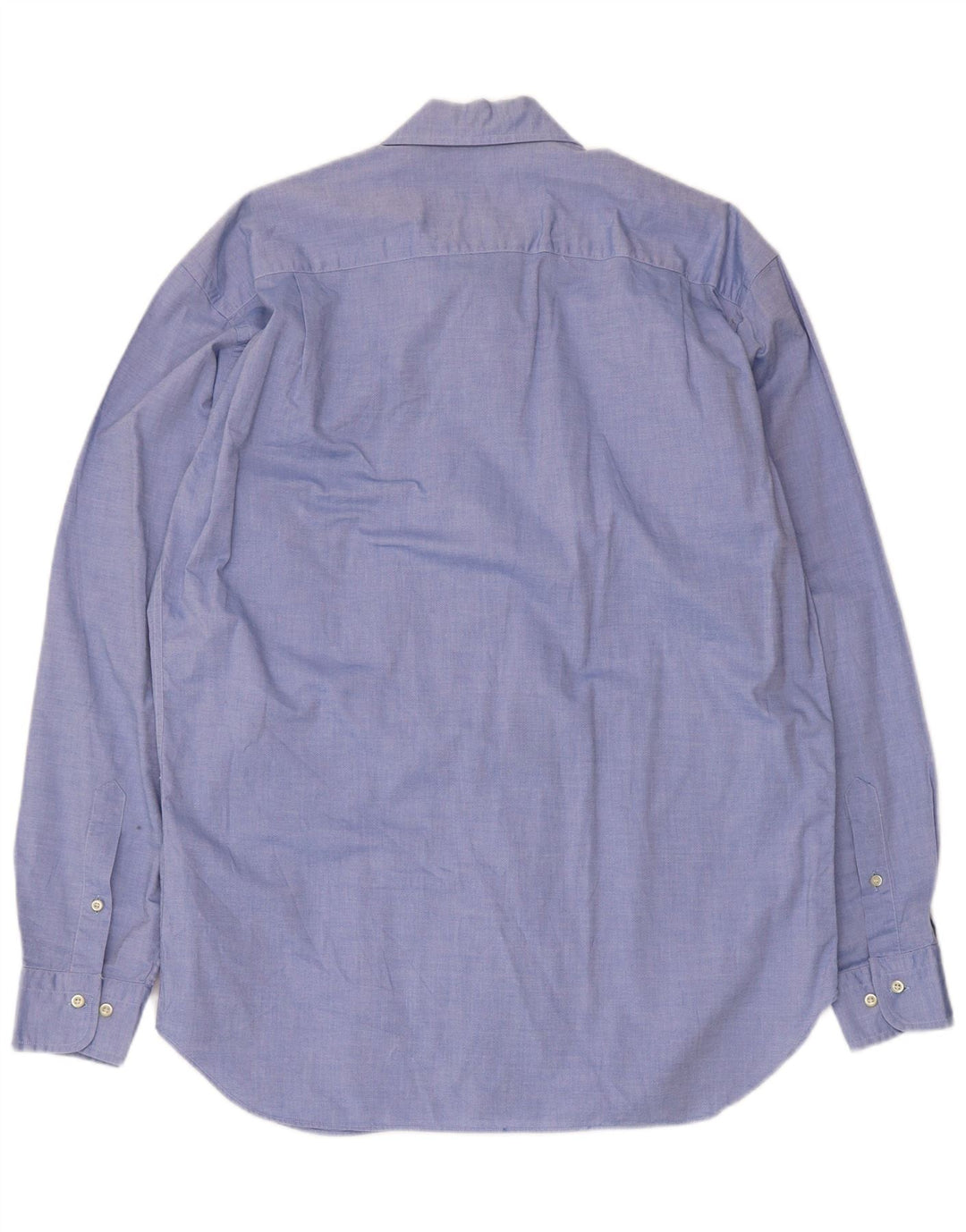 Camicia Uomo Trussardi Jeans Taglia 40 15 1/2 Cotone Blu Medio