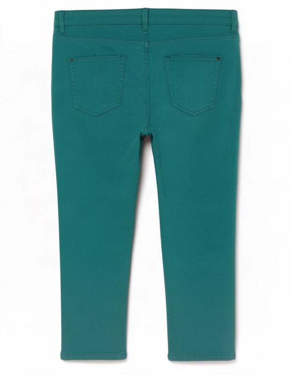 Pantaloni Capri affusolati da donna Marks & Spencer UK 18 XL W36 L20 Turchese