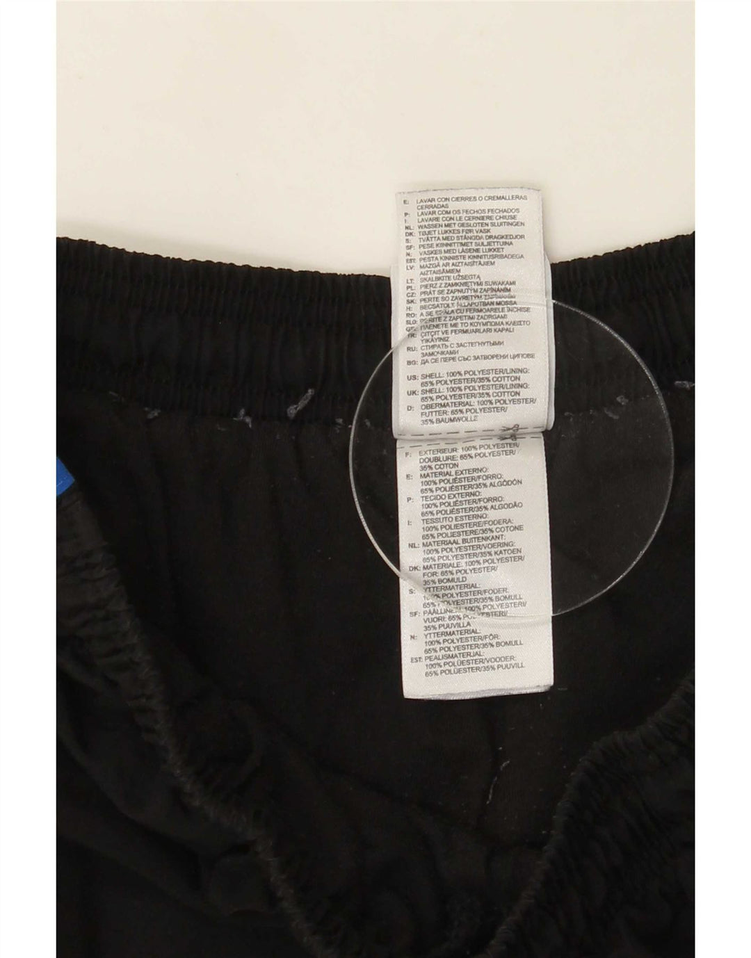 Pantaloni da tuta da uomo Adidas Joggers grandi neri in poliestere