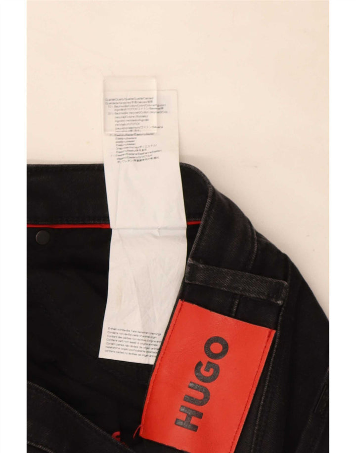Jeans slim da uomo Hugo Boss W33 L31 cotone nero