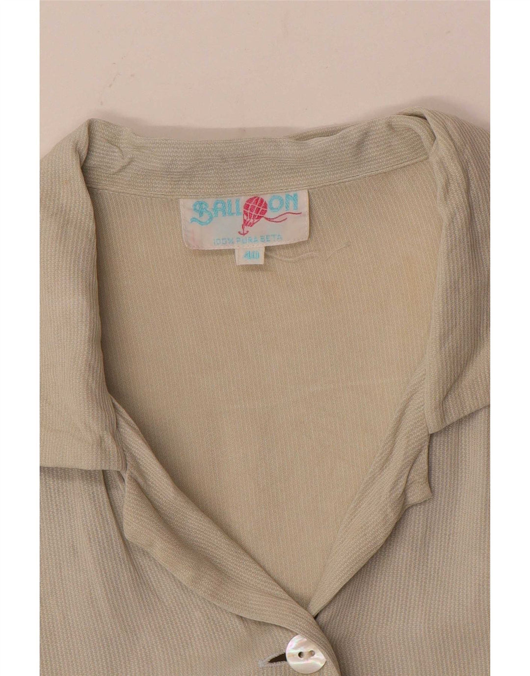 Camicia a maniche corte da donna Balloon EU 40 Seta beige medio