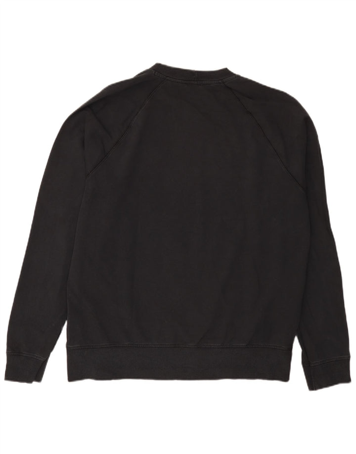 Felpa Uomo Benetton Maglione XL Cotone Nero