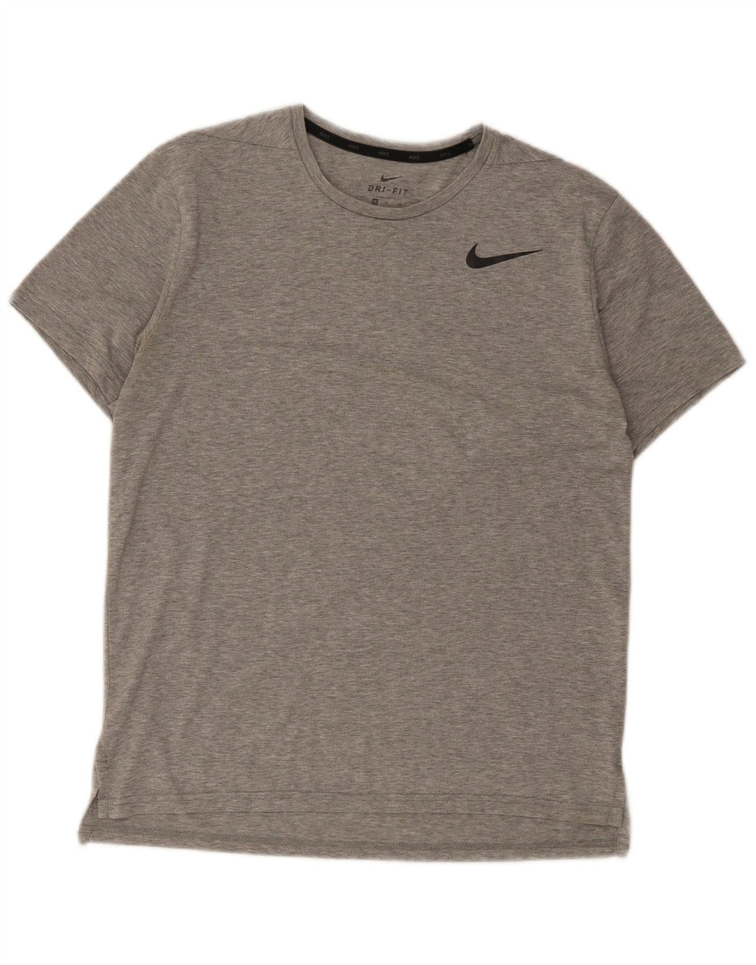 T-shirt Nike Dri Fit da uomo in poliestere chiazzato grigio medio