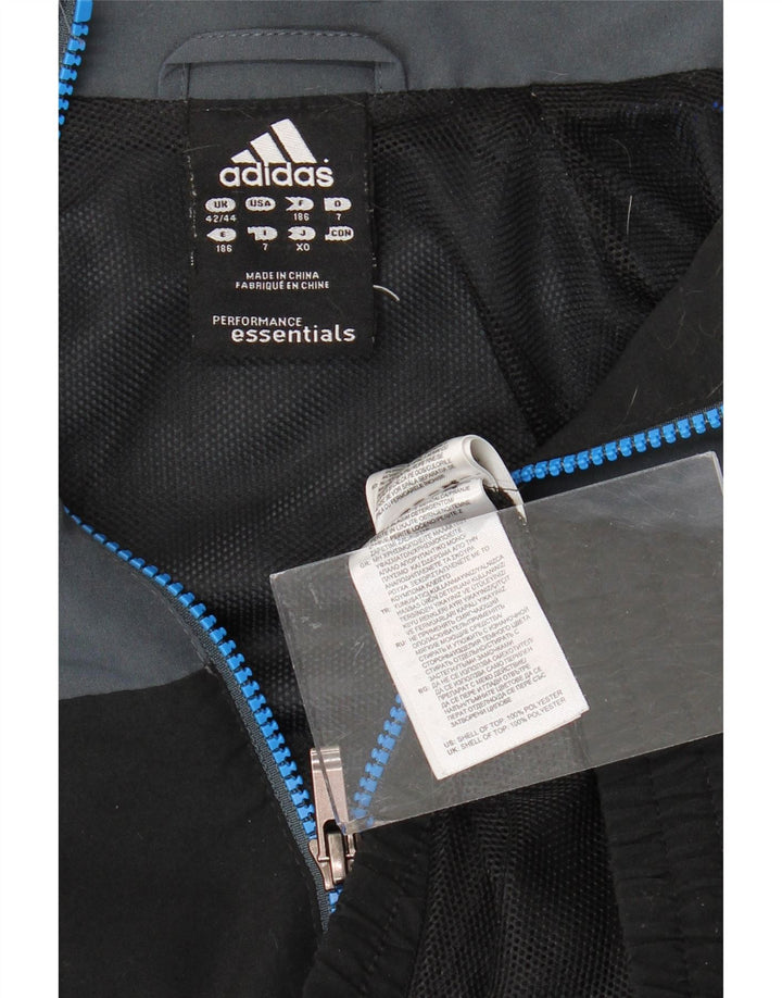 Giacca da tuta da uomo ADIDAS Climalite UK 42/44 grande nera