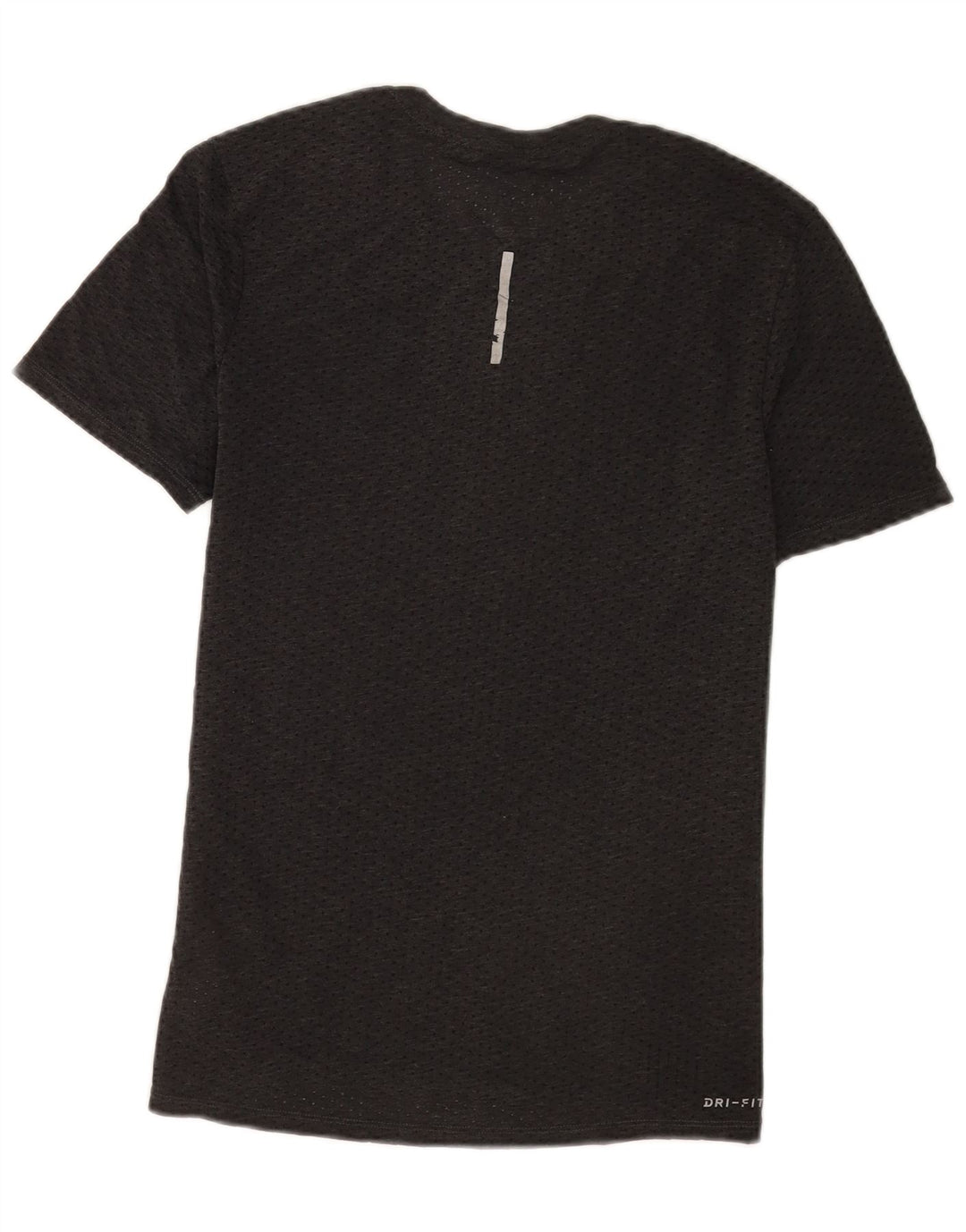T-shirt Nike Dri Fit da uomo, top in poliestere grigio medio