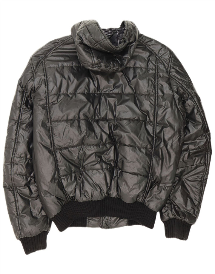 Refrigiwear Giacca imbottita con cappuccio Sixty da uomo UK 42 XL Poliestere grigio