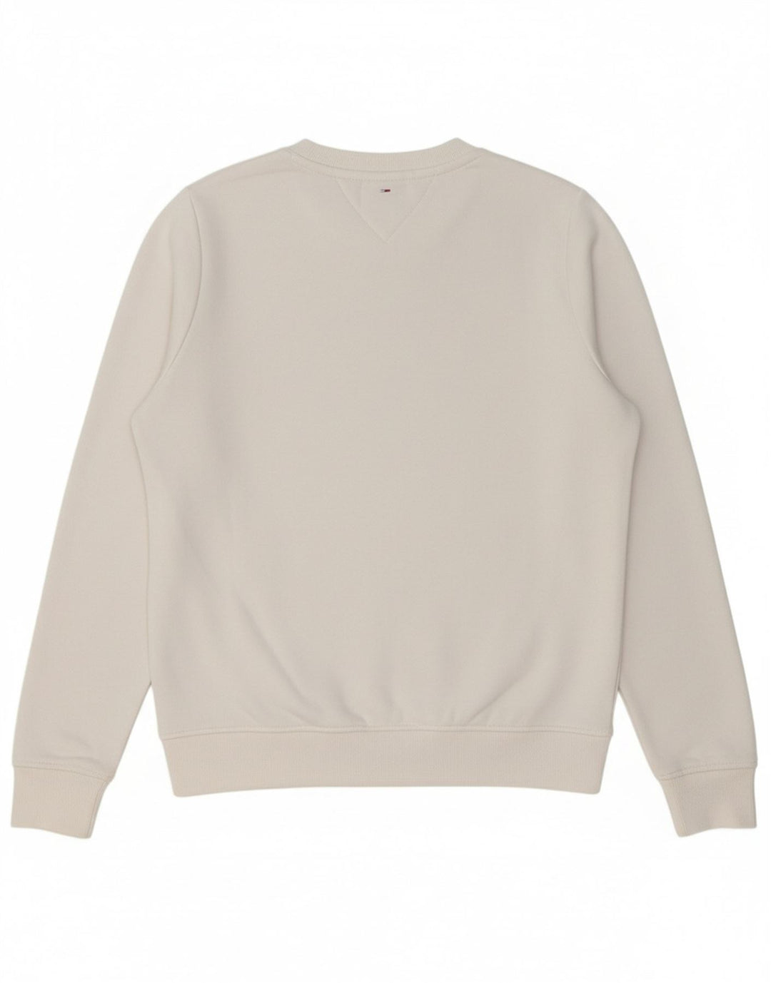 TOMMY HILFIGER Womens Graphic Oversized Sweatshirt Jumper UK 6 XS White