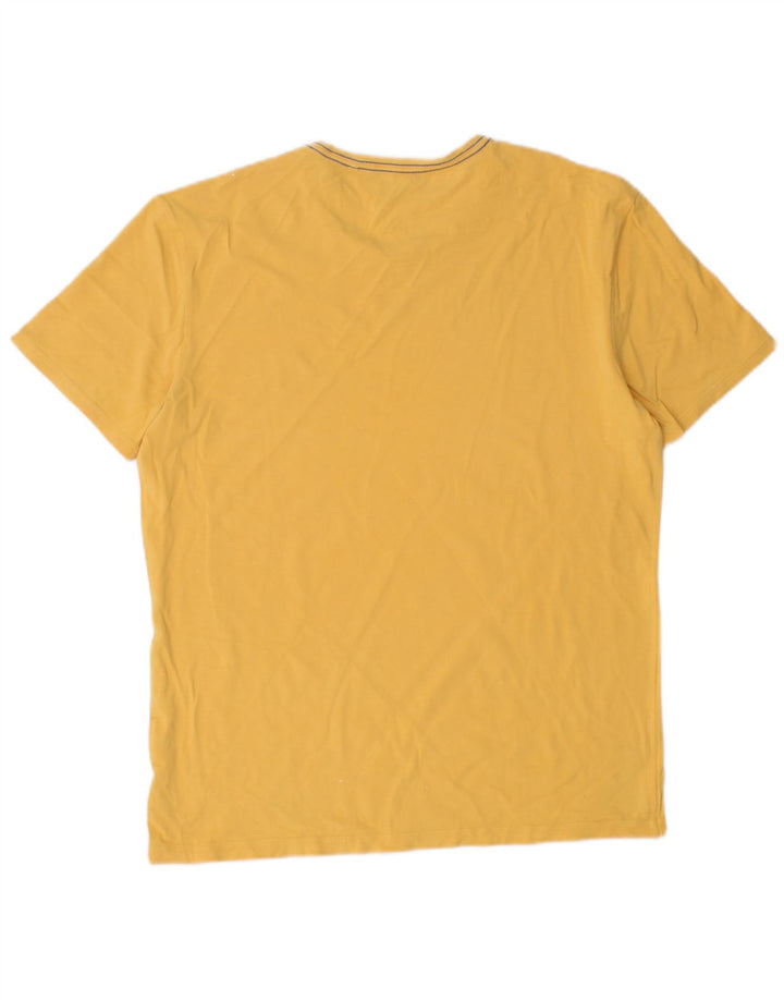Guess T-shirt grafica extra slim da uomo, grande, gialla