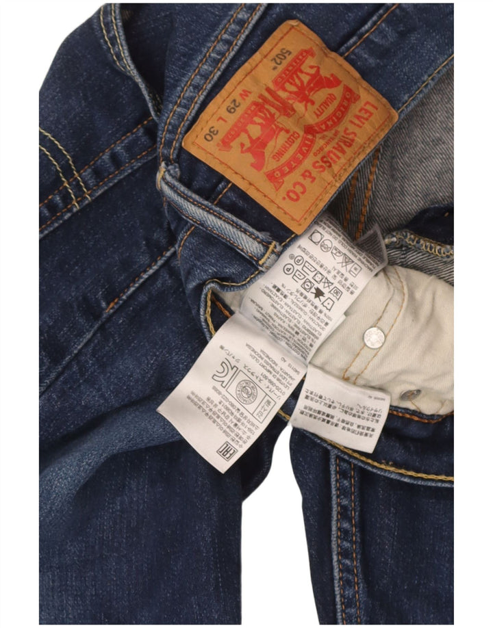 Jeans Levi's 502 affusolati da donna W29 L30 cotone blu