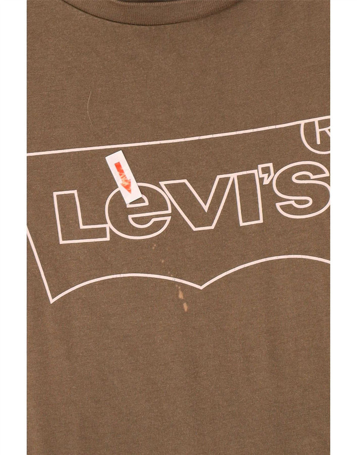 T-shirt grafica da donna Levi's Top UK 14 Medium Khaki