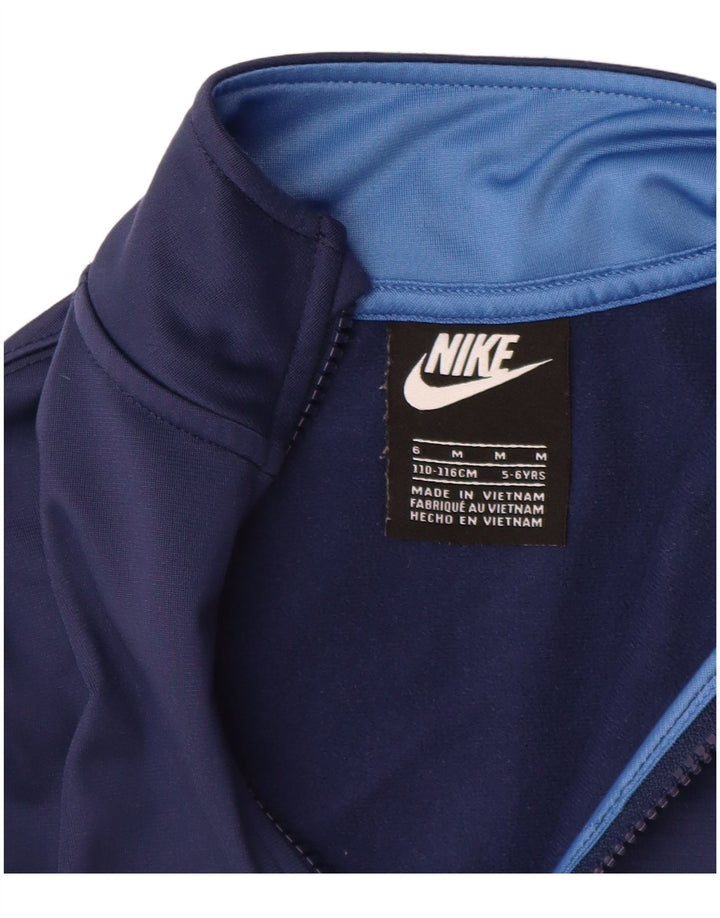 Giacca da tuta da ragazzo Nike, 5-6 anni, colore blu navy medio, color block