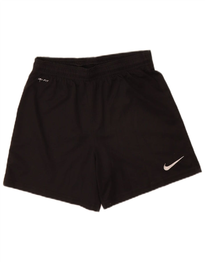 Pantaloncini sportivi Nike da ragazzo Dri Fit 10-11 anni medio poliestere nero