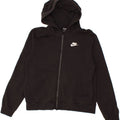 NIKE Womens Zip Hoodie Sweater UK 10 Small Black Vintage Nike and Second-Hand Nike from Messina Hembry 