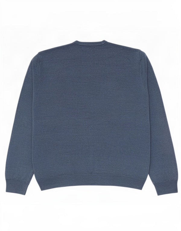 Maglione maglione girocollo da uomo Marks & Spencer 2XL blu acrilico
