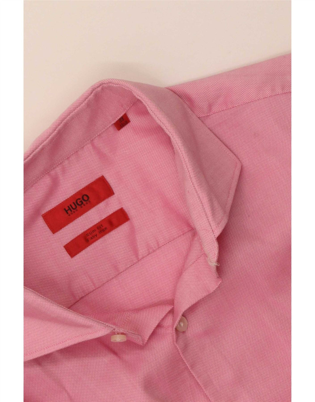 Camicia slim fit da uomo Hugo Boss taglia 39 15 1/2 rosa medio