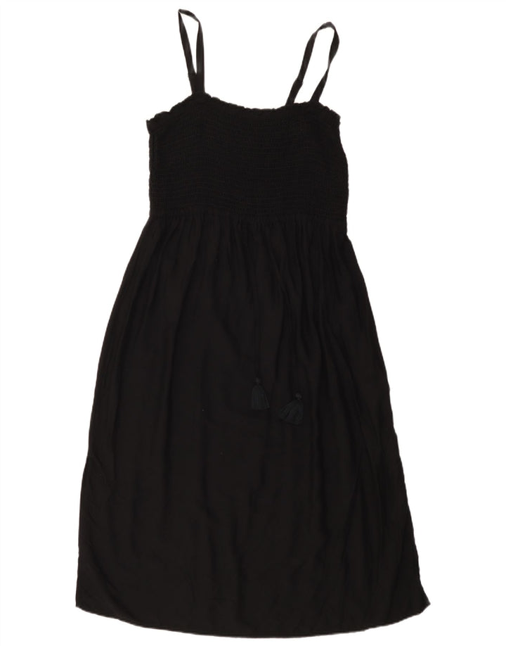 Abito sottoveste da donna Marks & Spencer UK 16 grande in viscosa nera