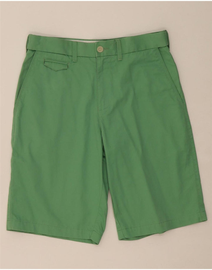 MARKS & SPENCER Mens Chino Shorts W30 Medium Green Cotton Vintage Marks & Spencer and Second-Hand Marks & Spencer from Messina Hembry 