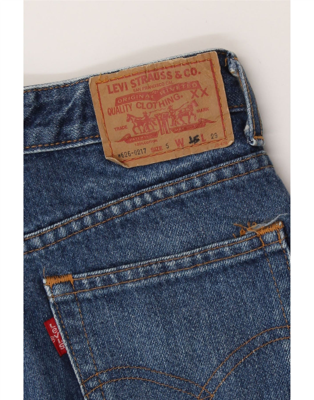 Jeans da donna Levi's a vita alta W25 L29 Blu