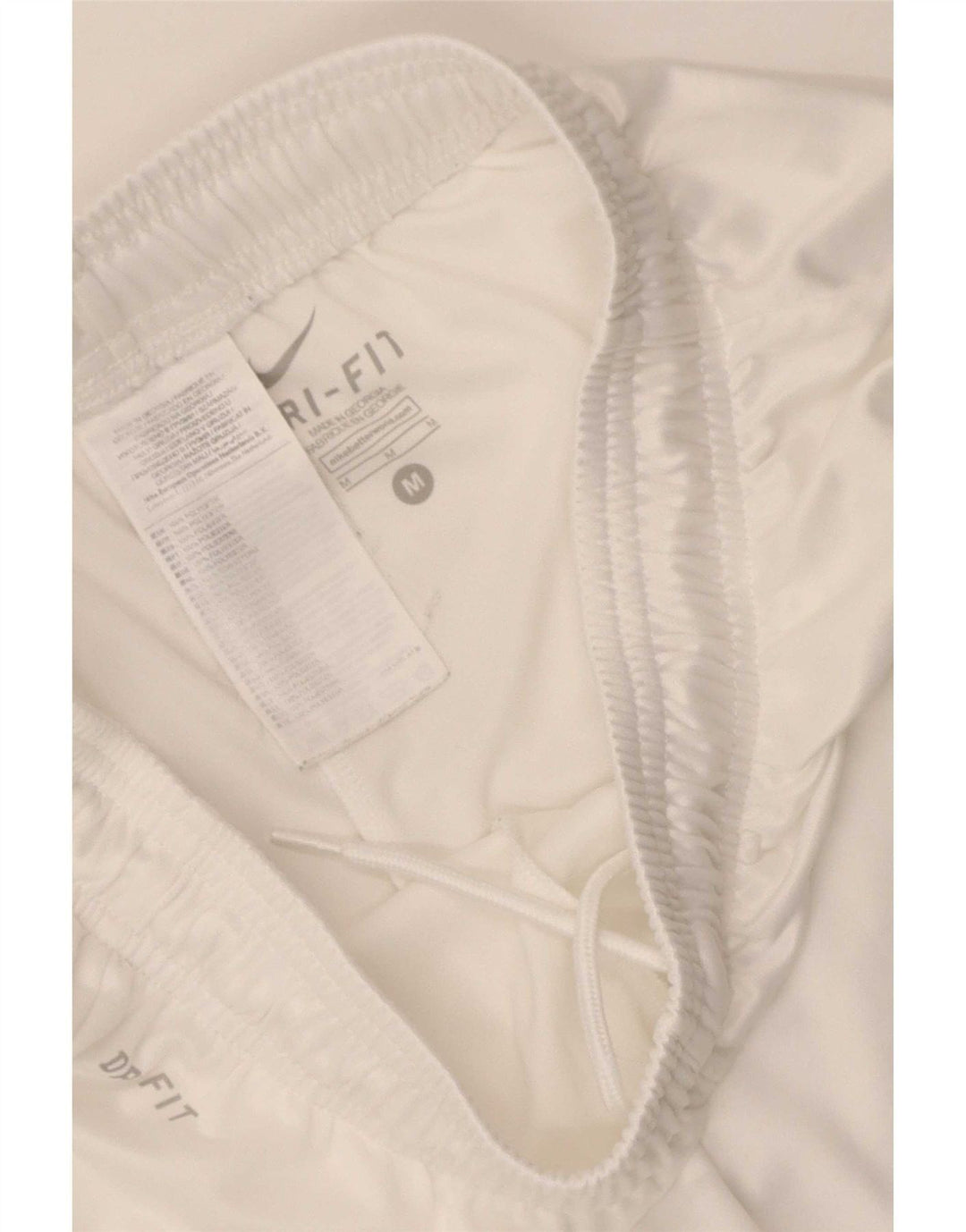 Pantaloncini sportivi Nike Dri Fit da uomo, poliestere bianco medio