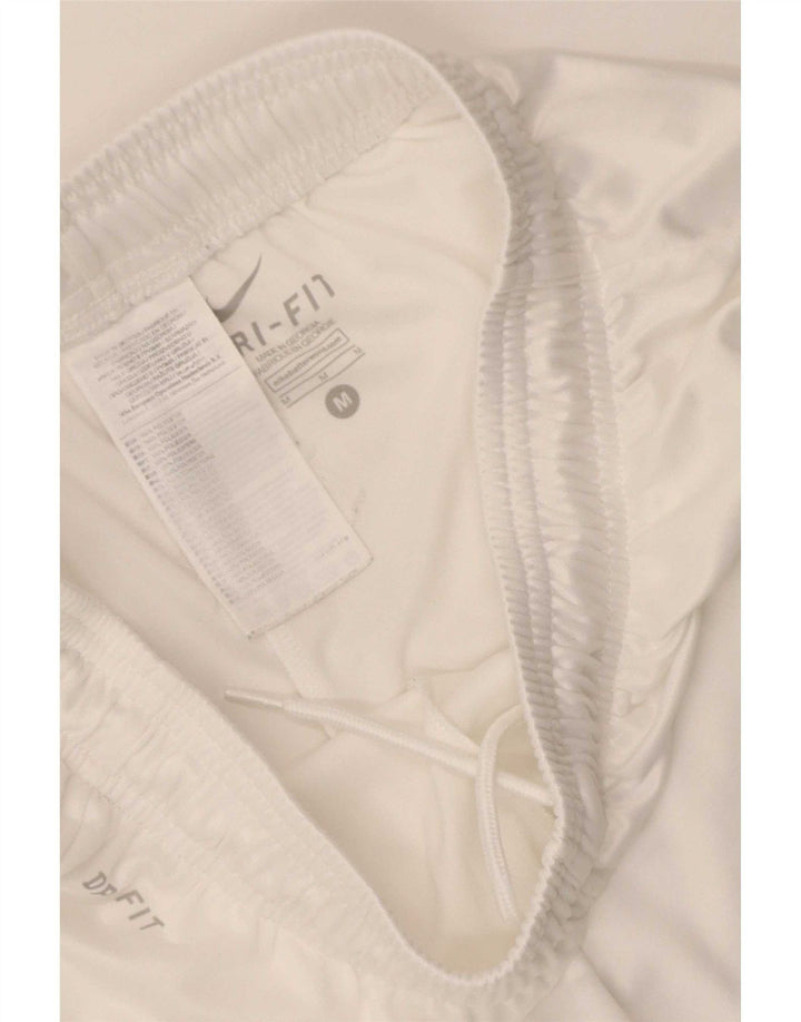 Pantaloncini sportivi Nike Dri Fit da uomo, poliestere bianco medio