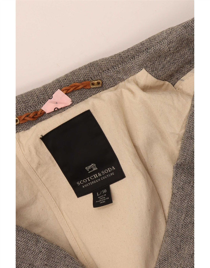 Giacca blazer da uomo a 2 bottoni Scotch & Soda IT 50 grande grigia